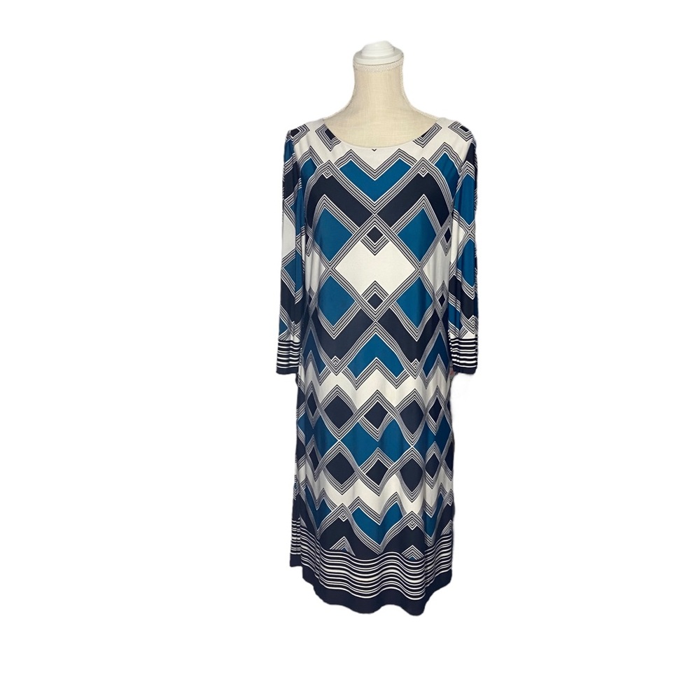 Studio One Geometric Patterned Dress